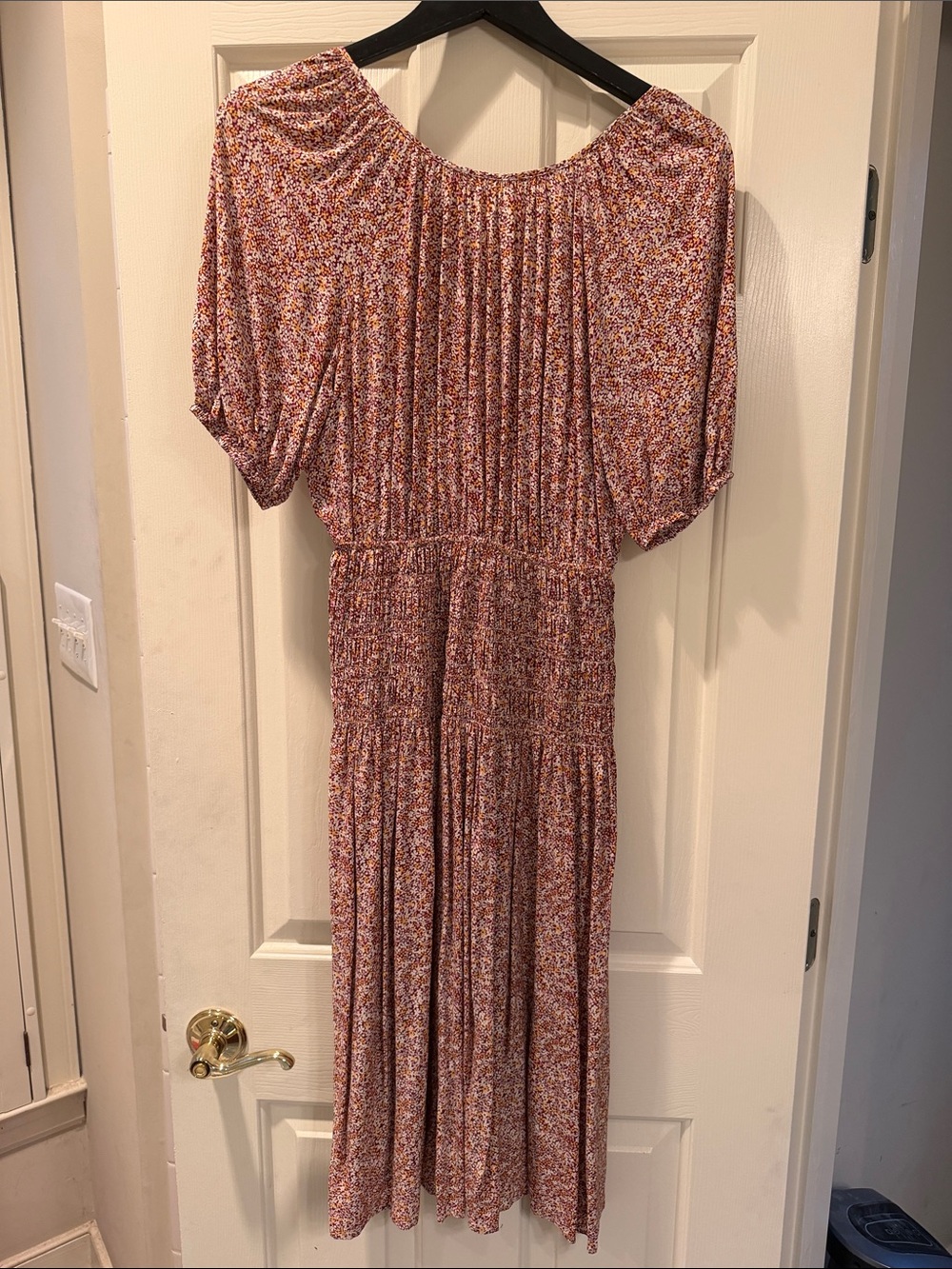 Rails Floral Maxi Dress in Rust and Cream